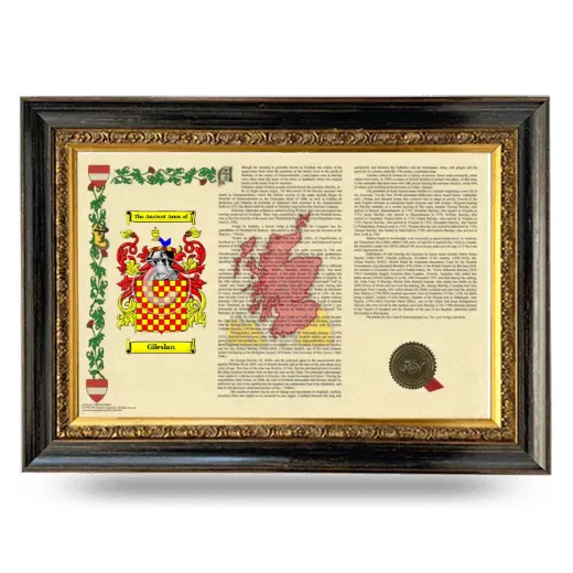 Gileslan Armorial Landscape Framed - Heirloom