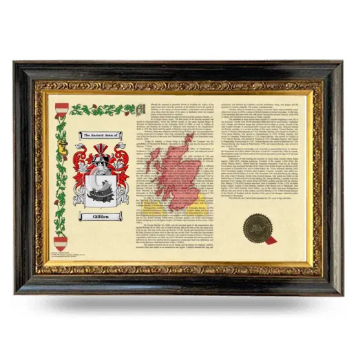 Gilfilen Armorial Landscape Framed - Heirloom