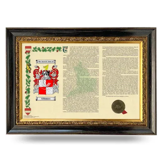 Gilinman Armorial Landscape Framed - Heirloom