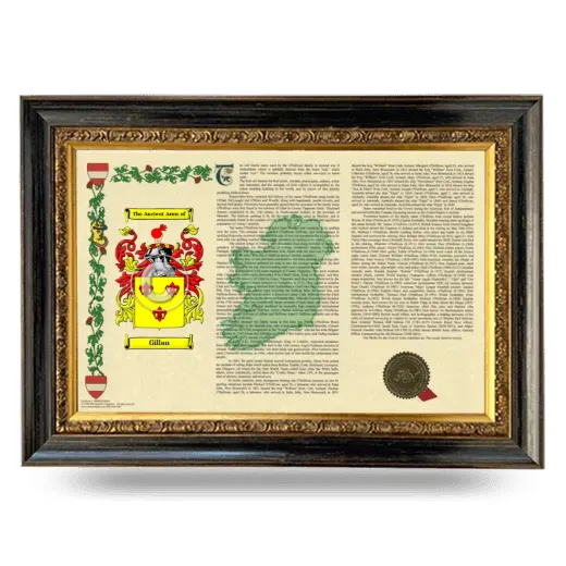 Gillan Armorial Landscape Framed - Heirloom