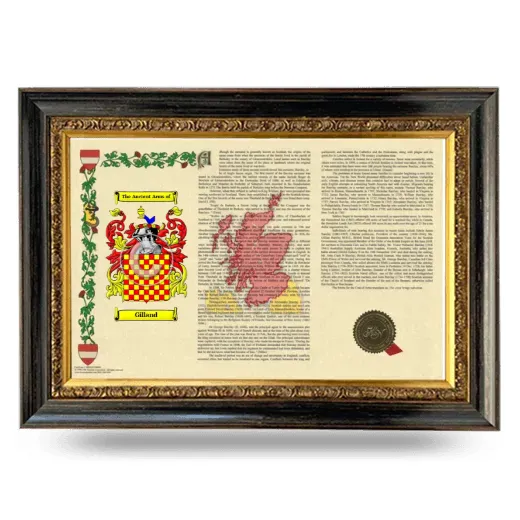 Gilland Armorial Landscape Framed - Heirloom