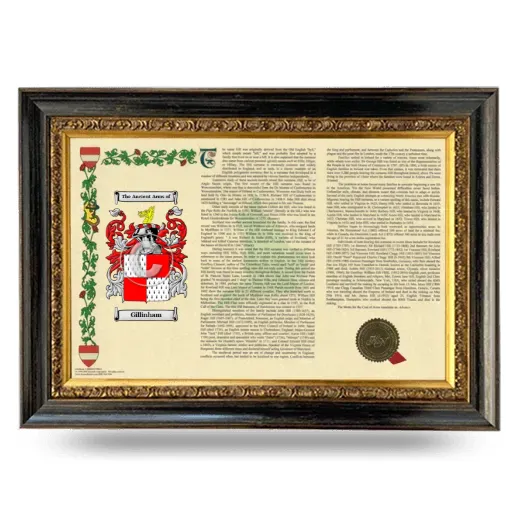 Gillinham Armorial Landscape Framed - Heirloom
