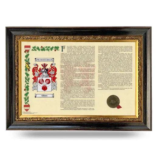 Gilsen Armorial Landscape Framed - Heirloom