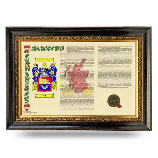 Gily Armorial Landscape Framed - Heirloom