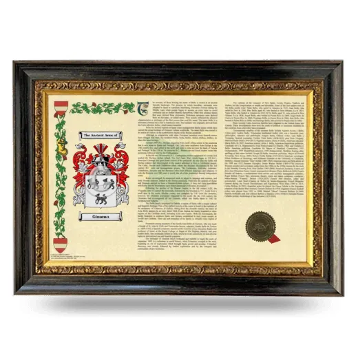 Gimeno Armorial Landscape Framed - Heirloom