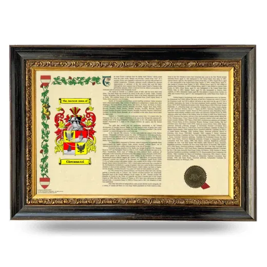 Giovanazzi Armorial Landscape Framed - Heirloom