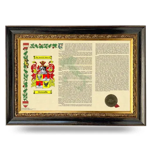 Giovanella Armorial Landscape Framed - Heirloom