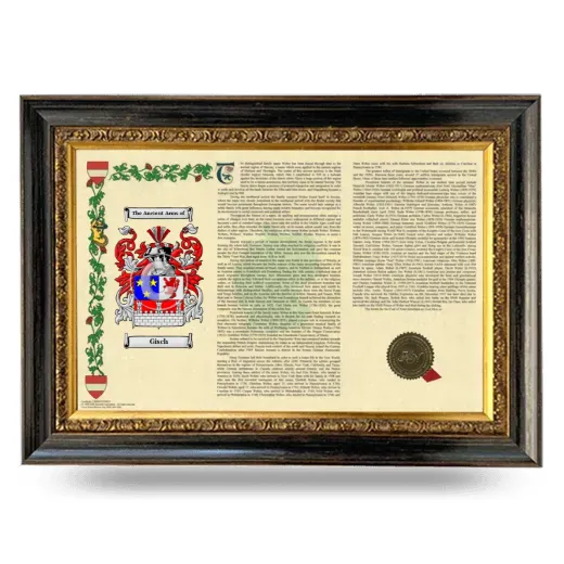 Gisch Armorial Landscape Framed - Heirloom