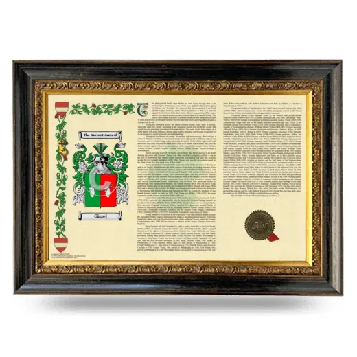 Gissel Armorial Landscape Framed - Heirloom