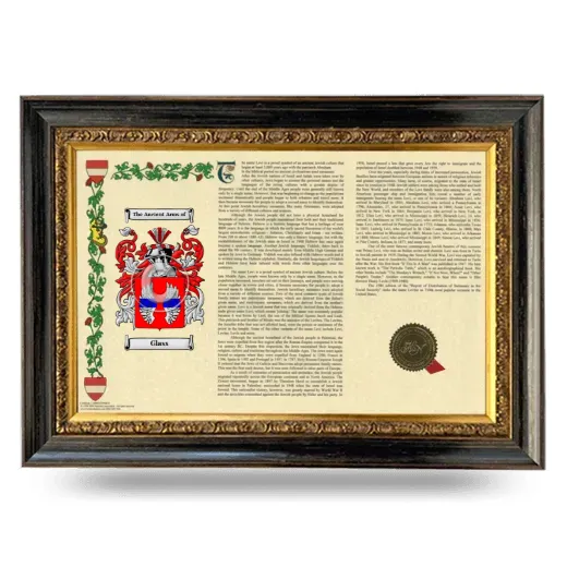 Glass Armorial Landscape Framed - Heirloom