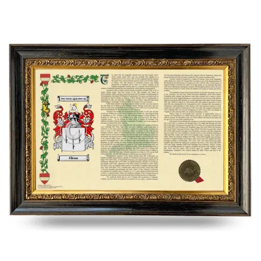 Glean Armorial Landscape Framed - Heirloom