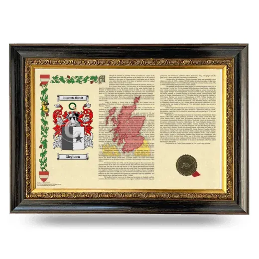Gleghorn Armorial Landscape Framed - Heirloom