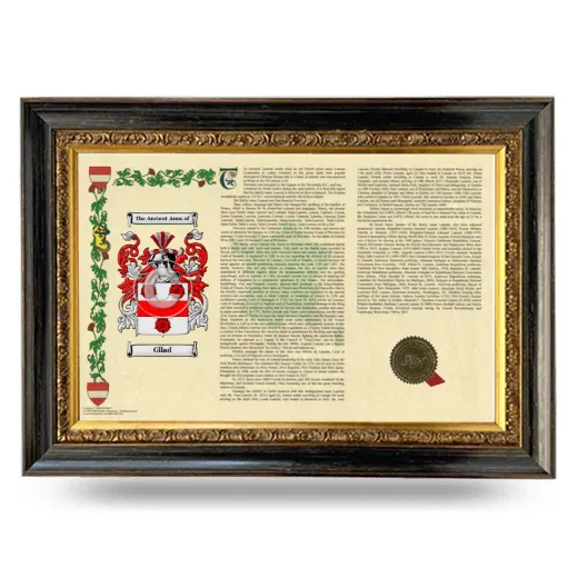 Gllad Armorial Landscape Framed - Heirloom