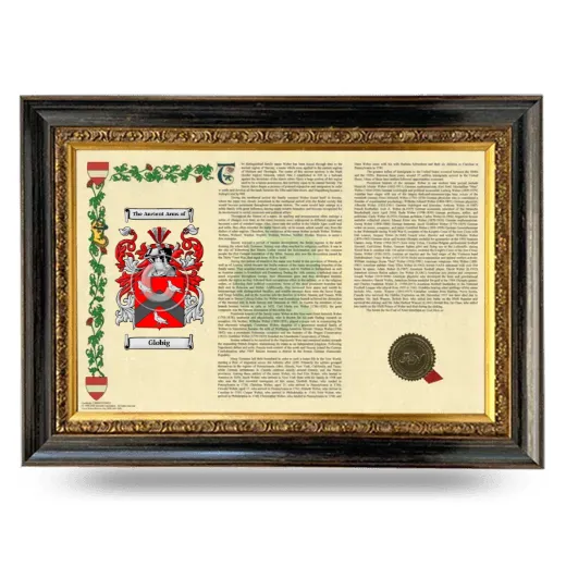 Globig Armorial Landscape Framed - Heirloom