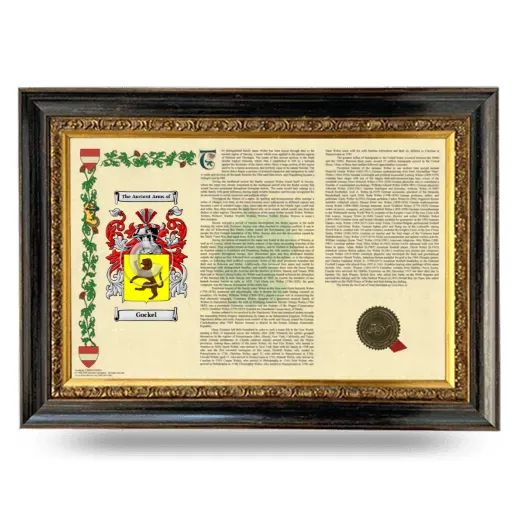 Gockel Armorial Landscape Framed - Heirloom