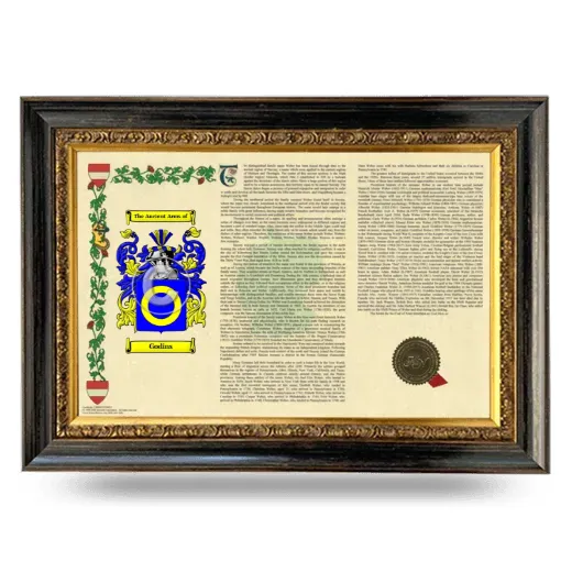 Godins Armorial Landscape Framed - Heirloom