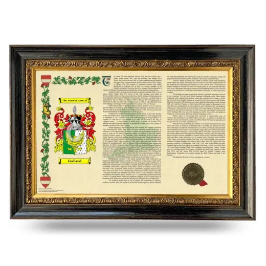 Godland Armorial Landscape Framed - Heirloom