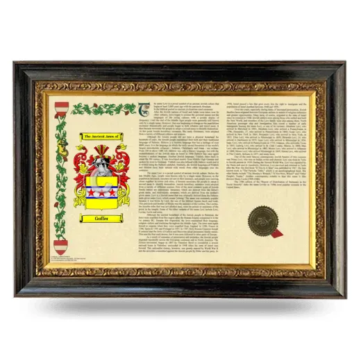 Goffer Armorial Landscape Framed - Heirloom