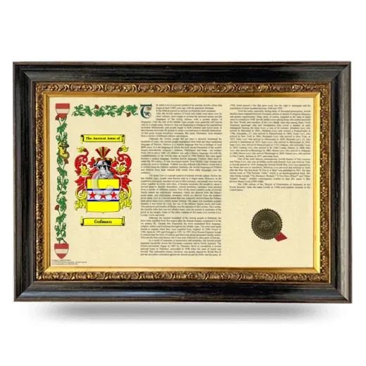 Gofman Armorial Landscape Framed - Heirloom