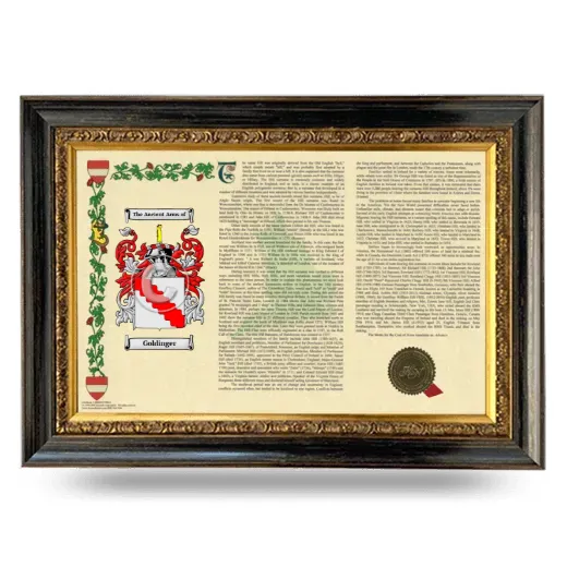 Goldinger Armorial Landscape Framed - Heirloom