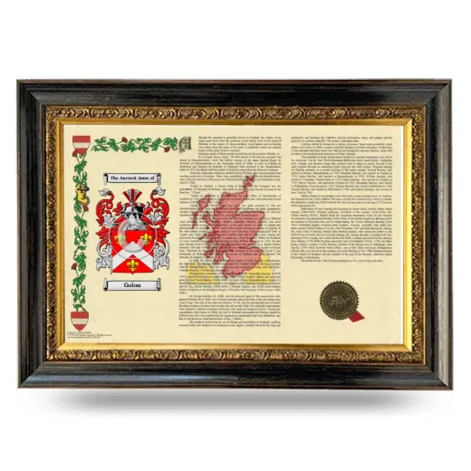 Golon Armorial Landscape Framed - Heirloom