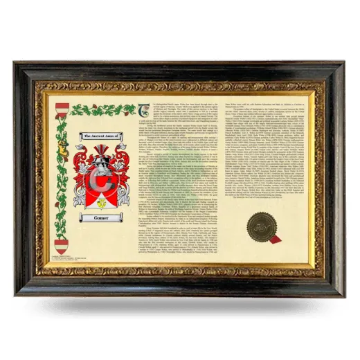 Gomer Armorial Landscape Framed - Heirloom