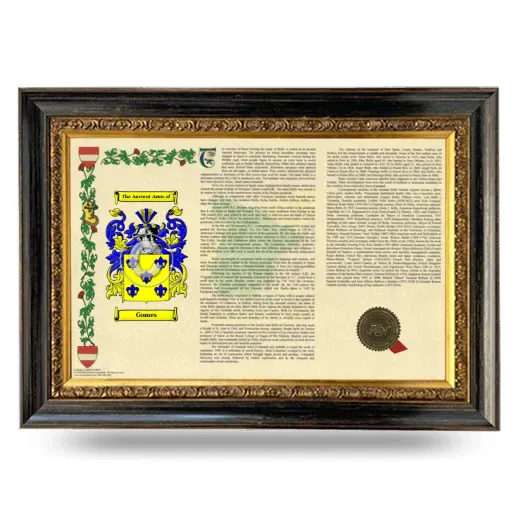 Gomes Armorial Landscape Framed - Heirloom