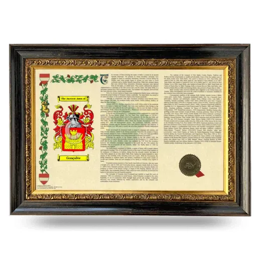 Gonçalve Armorial Landscape Framed - Heirloom
