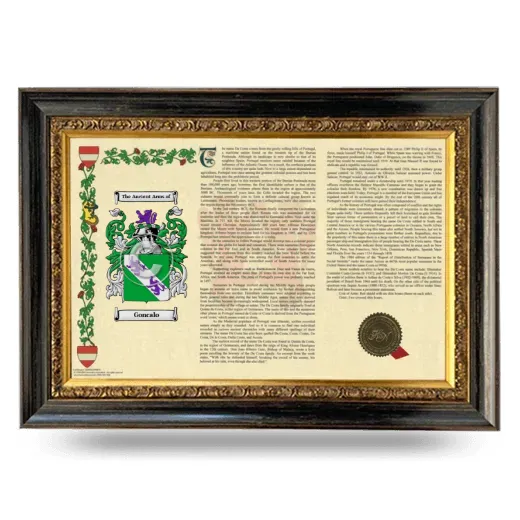 Goncalo Armorial Landscape Framed - Heirloom