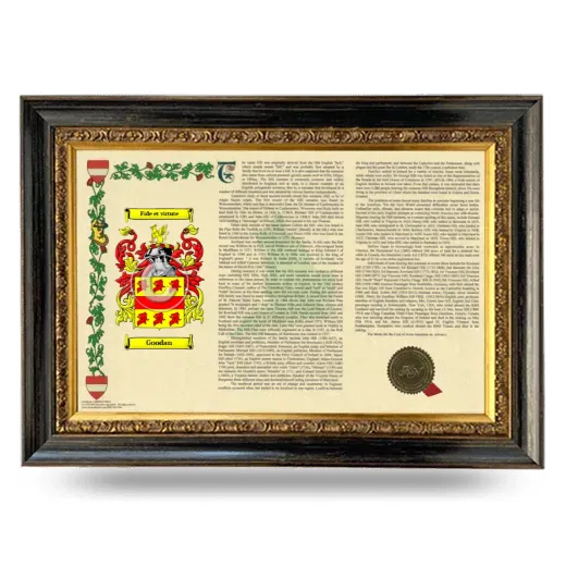 Goodan Armorial Landscape Framed - Heirloom