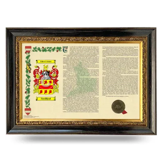 Gooddynd Armorial Landscape Framed - Heirloom