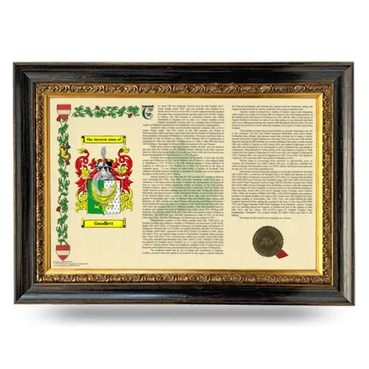 Goodlett Armorial Landscape Framed - Heirloom
