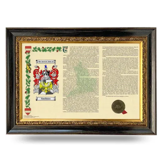 Goodman Armorial Landscape Framed - Heirloom