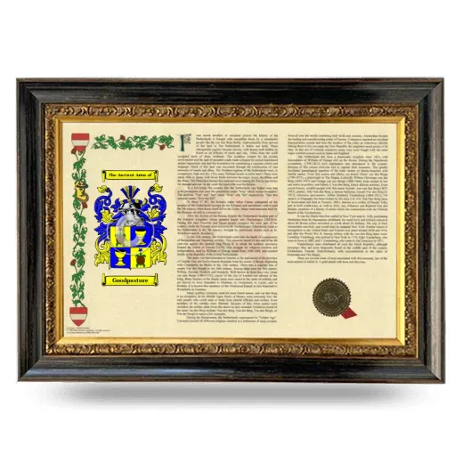 Goodpasture Armorial Landscape Framed - Heirloom