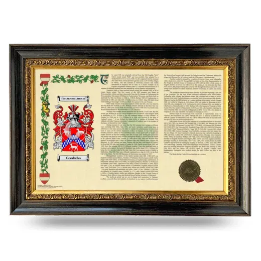 Goodwho Armorial Landscape Framed - Heirloom