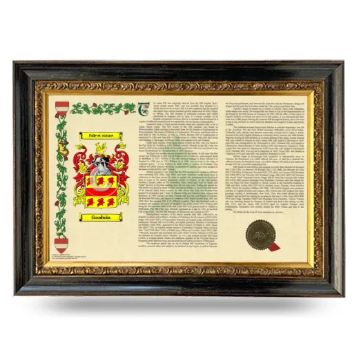 Goodwin Armorial Landscape Framed - Heirloom