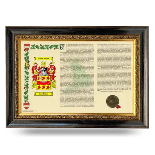 Goodwind Armorial Landscape Framed - Heirloom