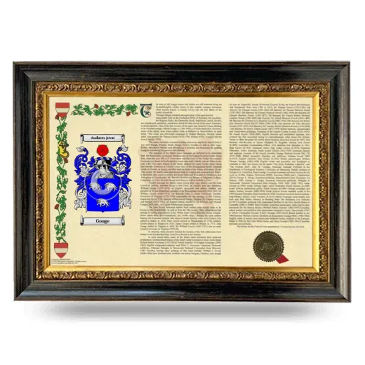 Googe Armorial Landscape Framed - Heirloom