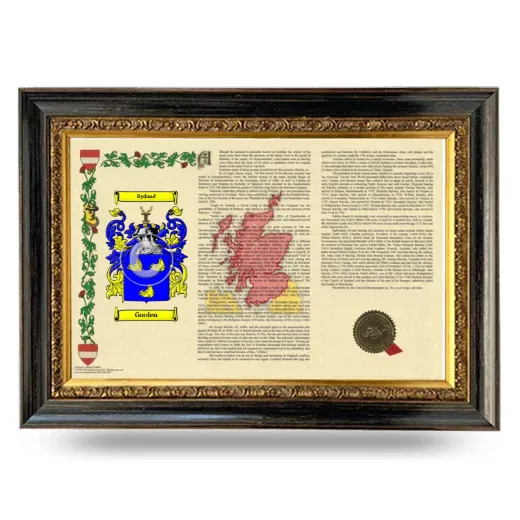 Gorden Armorial Landscape Framed - Heirloom