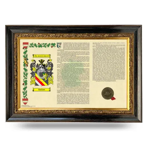 Gorines Armorial Landscape Framed - Heirloom