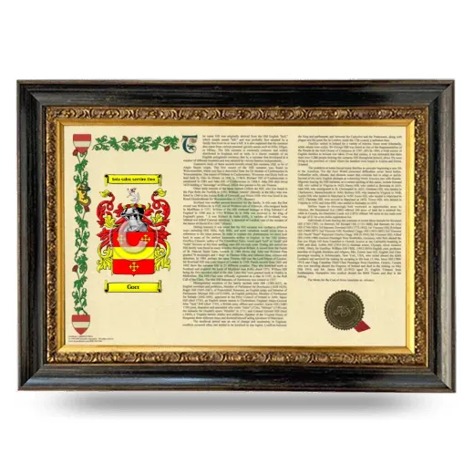 Gorr Armorial Landscape Framed - Heirloom