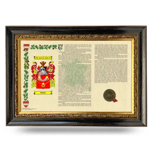 Gosse Armorial Landscape Framed - Heirloom