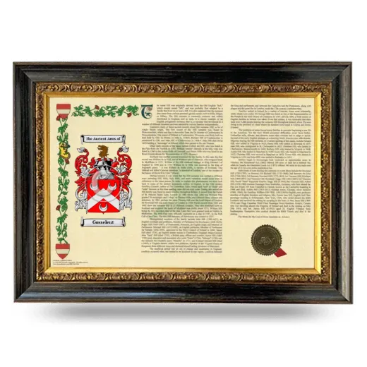 Gosselent Armorial Landscape Framed - Heirloom