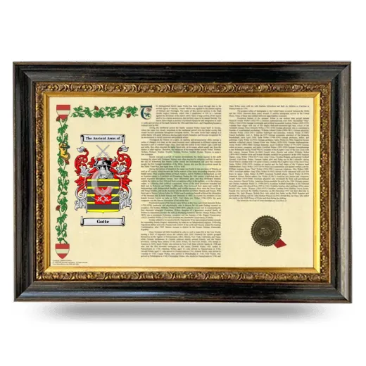 Gotte Armorial Landscape Framed - Heirloom