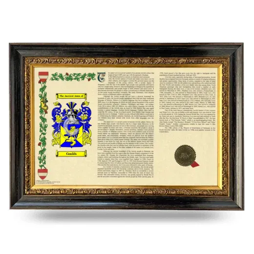 Goulds Armorial Landscape Framed - Heirloom