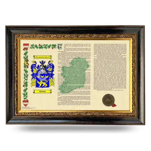 Govern Armorial Landscape Framed - Heirloom
