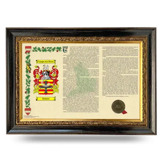 Gowers Armorial Landscape Framed - Heirloom