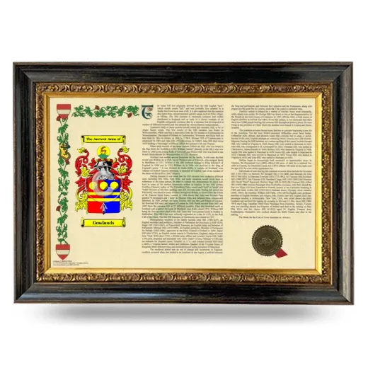 Gowlands Armorial Landscape Framed - Heirloom