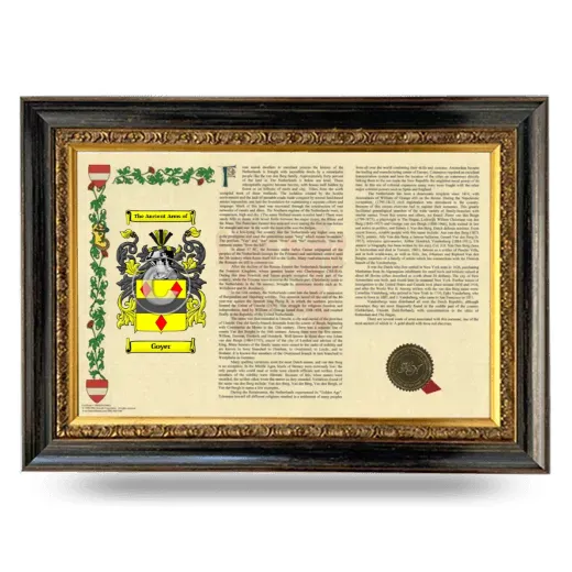 Goyer Armorial Landscape Framed - Heirloom