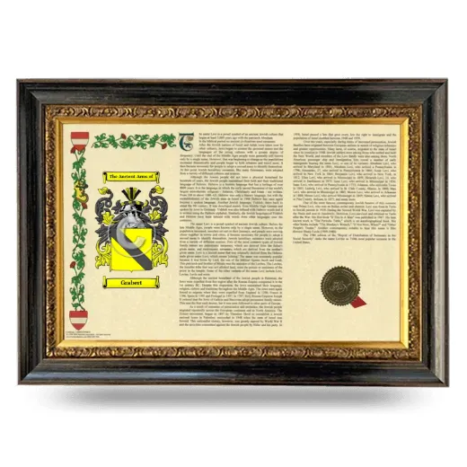 Grabert Armorial Landscape Framed - Heirloom